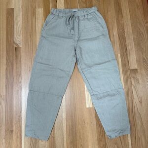 Everlane linen barrel pants